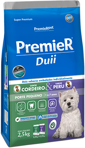 PremieR Ambientes Internos Duii – Cães Adultos Sabores Cordeiro & Peru